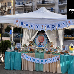 Διακόσμηση Βάφτισης Baby Boss σε βεραμαν